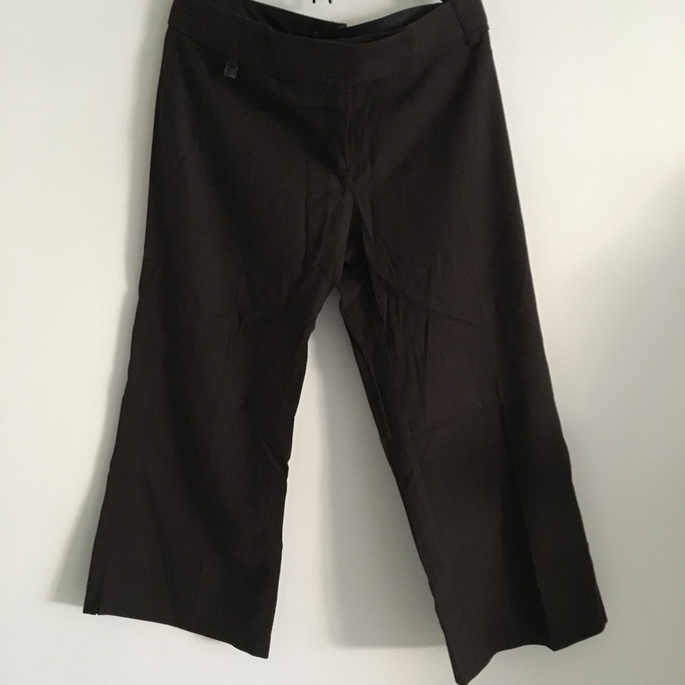 Bcbgmaxazria cropped wide legged pants brown